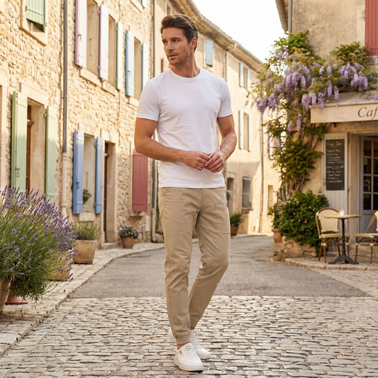 多機能で快適なマルチポケットカーゴパンツ 